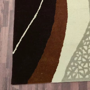 Tapis d'appoint en laine multicolore abstrait, prix d'usine, 8x12 pieds, tapis moderne tufté à la main, grand tapis contemporain pour salon - Product Image 3