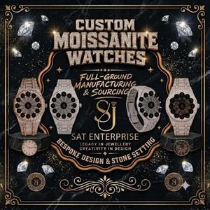 41mm sapphire crystal half iced moissanite diamond <b>watch</b> 20mm <b>black</b> leather strap date window luxury wrist <b>watch</b> luxury quartz - Product Image 3