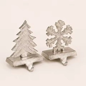 Handmade Metal <b>Stocking</b> Ornament <b>Holder</b> for Christmas Decoration Collections - Product Image 1