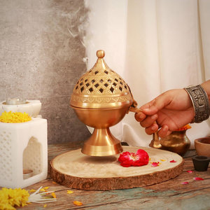 Quemadores de Incienso Tradicionales de Latón, Ecológicos, Religiosos, Decorativos, para una Vida de Paz, Utilitarios para Rituales y Meditaciones - Product Image 2