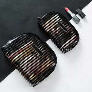 Lightweight <b>Makeup</b> Pouch Zipper Closure High Quality Custom Logo Custom Colors Letter Pattern Fashion Cosmetic Bag - Product Image 6