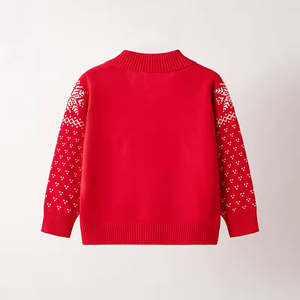 Pulls pour bébés filles à motif de dinosaures de Noël, 100% coton pour enfants - Product Image 3