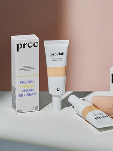 [Preciali] Preciali Crystal Vegan BB Cream Natural Glow Daily Hydration Tinted Moisturizer Organic Liquid <b>Foundation</b> for Makeup - Product Image 5