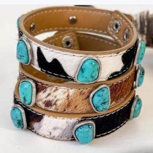 Nouvelle ceinture décontractée 2026 en cuir pleine fleur à motif géométrique, écologique, de haute qualité, style bohème, avec boucle ardillon et accents argentés - Product Image 3