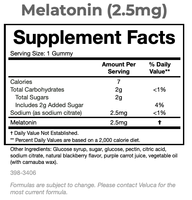 Fournisseur d'origine américaine vendant des suppléments à base de plantes 100% naturels de qualité standard, bonbons gélifiés à la mélatonine (2,5 mg) pour adultes, 60 unités, faible coût