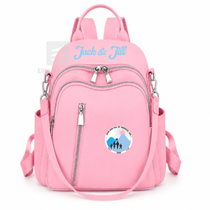 Custom jack n jill Sorority <b>Backpack</b> embroidered logo Casual Style <b>Large</b> Capacity <b>Backpack</b> for girls with polyester lining - Product Image 1