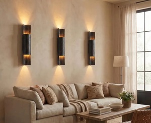 Handcrafted Golden Patina Brass Wall Sconce Removable up Light Fixture Rustic Art Deco Interior Lamp for Diwali Celebrations - Product Image 2