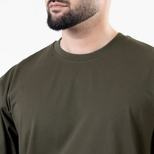 Camiseta de Algodón Premium para Hombre, Corte Estándar, Transpirable, Cuello Redondo, Ropa Personalizada, Fabricante OEM ODM, Exportación al por Mayor - Product Image 5