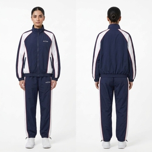 Survêtement sportif pour femme ANTON, color-block, longueur intégrale, léger, en polyester, pour l'automne, avec fermeture éclair et poches latérales - Product Image 4