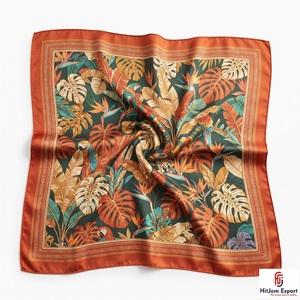 Custom Premium Printed Short <b>Scarf</b> Fabric White Label OEM ODM Textile Manufacturer Fashion Accessories Bulk Supply Export - Product Image 5
