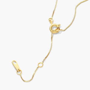 Collier pendentif fleur classique plaqué or 14 carats avec zircon cubique, chaîne maille forçat, unisexe, pour usage quotidien - Product Image 3