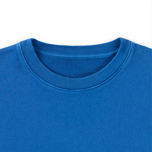 เสื้อสเวตเชิ้ตคอกลมโอเวอร์ไซส์แบบยูนิเซ็กซ์ สีน้ำเงินล้วน ผ้าเฟรนช์เทอร์รี่ถัก สวมใส่สบาย ทรงปกติ เหมาะสำหรับฤดูใบไม้ร่วง - Product Image 6