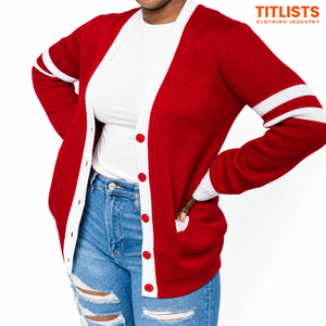 Pulls longs de haute qualité à col en V pour les sororités, les fraternités, les écoles, les collèges et les universités, unisexe - Product Image 3