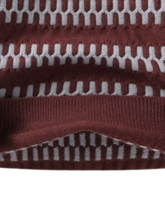 Men's Geometric Pattern Knitted <b>Pullover</b> <b>Sweater</b> Regular Sleeve Autumn Style 100% Acrylic Full Sleeve - Product Image 3