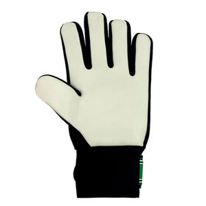Trending Football Goalkeeper Gloves <b>Full</b> Finger Non <b>Slip</b> Breathable PU Leather Unisex Hook And Loop Closure White Green - Product Image 3