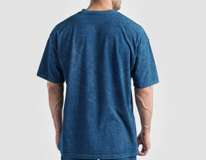 Service OEM ODM, logo personnalisé, t-shirt unisexe à manches courtes, col rond, 100% coton, 210 g/m², contraste de couleurs, coupe classique - Product Image 6