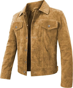 Wholesale <b>Men</b>’s <b>Suede</b> Leather <b>Jacket</b> – Stylish Casual Wear Outerwear for Fashion Brands and Clothing Stores Luxury <b>Suede</b> Varsity - Product Image 1