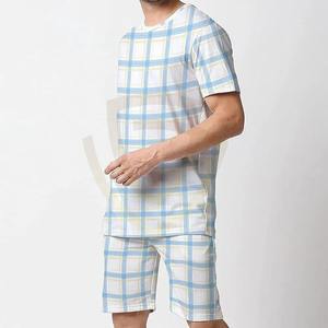 Ensemble de survêtement décontracté et confortable pour homme, 2 pièces, t-shirt et short, avec poches, style sportif, pour l'été - Product Image 3