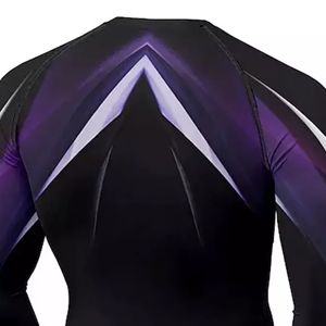 Nouveau T-shirt de compression pour homme 2026, respirant et ajusté, idéal pour l'entraînement en salle de sport, avec sublimation, en promotion - Product Image 5