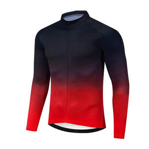 เสื้อปั่นจักรยานแขนยาวสำหรับผู้หญิง แบบซับลิเมชั่น แห้งเร็ว ผลิตจากโพลีเอสเตอร์ เหมาะสำหรับออกกำลังกาย วิ่ง และฝึกซ้อมกลางแจ้ง - Product Image 1