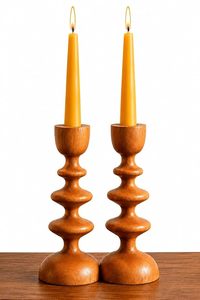 Handmade Wooden Candle <b>Holder</b> Rustic Cylindrical Candle Stand <b>Tealight</b> Centerpiece for Home Wedding Christmas Decor - Product Image 3