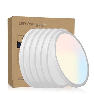 Plafoniera LED a Incasso 6PK da 12 Pollici, 2880 Lumen, 5 Temperature di Colore Selezionabili (2700K/3500K/4000K/5000K/6500K) - Product Image 1