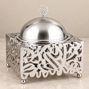 Cacerola Moderna de Acero Inoxidable con Tapa de Cúpula, Diseño de Corte Láser, Revestimiento Multicapa, Apta para Inducción y Gas, 24 cm de Diámetro, Apta para Horno - Product Image 3