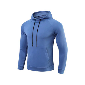 Sudadera con Capucha Unisex de Forro Polar, Ropa Deportiva de Secado Rápido, Poliéster, Corte Ajustado, Informal, Otoño, Color Sólido, con Bolsillo - Product Image 2