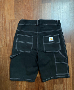 Shorts vintage Carhartt Carpenter à double genouillère, vêtements remis à neuf, shorts d'été en toile et en denim - Product Image 2