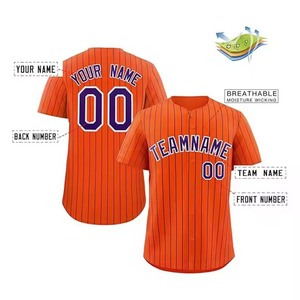 Nouveau maillot de baseball élégant pour homme, manches courtes, polyester imprimé, couleurs personnalisées, respirant, grandes tailles, pour équipe et usage décontracté - Product Image 4