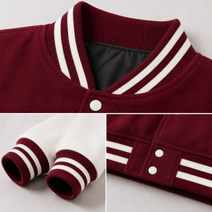 Veste universitaire pour femme X Sports City, couleur unie, manches longues, col rabattu, polyester, logo personnalisé ODM, design avant, vêtements d'automne - Product Image 5