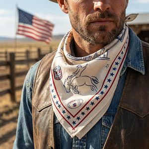 Bandana en coton de style luxueux pour hommes et femmes, foulard personnalisé imprimé de qualité supérieure, tissu doux et confortable - Product Image 1