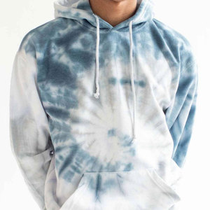 Sudadera con Capucha Tie-Dye para Hombre, Corte Regular, Felpa de Algodón, Casual, Otoño, Diseño con Bolsillos, Logotipo Personalizado, Hombros Caídos - Product Image 5