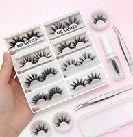 Faux cils personnalisables en bande complète, cils segmentés exclusifs, sans cruauté, avec bande transparente flexible, pour un usage quotidien