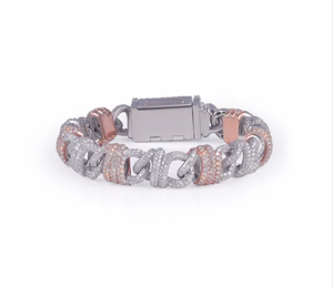 Trendy Rose Gold Plated <b>Beaded</b> <b>Bracelet</b> Romantic Indian Made Unisex Fashion Jewelry Gift - Product Image 1