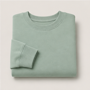 เสื้อสเวตเชิ้ตคอกลมต่ำทรงโอเวอร์ไซส์พิเศษสำหรับผู้ชาย รุ่น Seafoam ผ้าฝ้ายผสมโมดอลเนื้อนุ่ม MCRW-0030 - Product Image 5