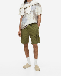 Nouvelle Collection 2026 – Short Décontracté Homme Taille Haute Respirant Brodé Style Urbain Boutonné Vente en Gros pour le Printemps - Product Image 1