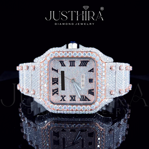 Reloj de Cuarzo Cuadrado de Lujo para Hombre, con Incrustaciones de Diamantes, Estilo Hip Hop, de Acero Inoxidable, Precio de Fábrica - Product Image 2