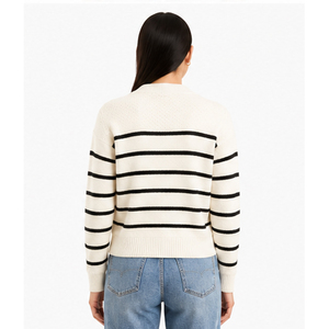 Pull en maille à manches longues et col rond, personnalisé, nouvelle collection, style tendance pour femme - Product Image 4