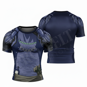 Custom Sublimated Cycling Jersey Short Sleeve <b>Compression</b> <b>Shirt</b> Breathable Sports Fitness Summer All Over Printed Rash Guards - Product Image 3