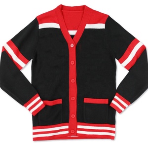 Cárdigan Rojo de Punto para Mujer, Marca D9 Sorority, Manga Larga, Cuello en V, Botones al Frente, Estilo Casual, Color Sólido, Corte Regular, para Todas las Temporadas - Product Image 6