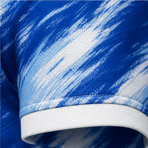 Polo Personalizado para Mujer con Estampado de Pinceladas Azul Rey y Blanco, de Secado Rápido, Transpirable, Manga Corta, Uniforme de Golf, WPS-0722 - Product Image 5