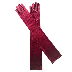 Guantes Largos de Terciopelo para Mujer, Ecológicos, Cálidos para Invierno, de Felpa, Retro, Formales, para Fiestas y Vestidos de Noche - Product Image 6