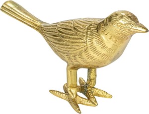 Modern <b>Gold</b> Bird Figurine Sculpture Decorative Sparrow Traditional Design Metal Statue Home <b>Decor</b> Statue for Living <b>Room</b> Shelf - Product Image 4