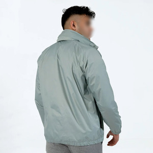 Custom Logo Solid Color Windbreaker <b>Jacket</b> <b>Men</b> Plus Size Oversized Fit <b>Thin</b> Lightweight Waterproof UV Protection Outdoor Casual - Product Image 5