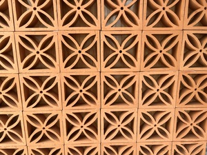 Hot Selling Vietnam Customized Lemon Flower Screen Outdoor Handmade Clay Hollow Angle <b>Bricks</b> Firebrick Sintered - Product Image 2