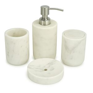 Premium home decor marble storage container toothbrush holder marble <b>soap</b> dispenser floral vanity <b>set</b> marble counter top <b>set</b> - Product Image 1