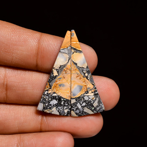 Maligano Jaspe Cabochons en cristal naturel poli à la main Pierres précieuses en vrac pour la fabrication de bijoux à bricoler soi-même Prix de gros raisonnable - Product Image 2
