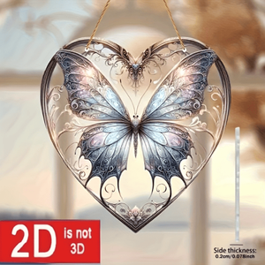 CIFbuy Mariposa Acrílica Colorida para Decoración de Ventanas de Jardín, Servicio de Recogida Temu, Regalo Festivo para el Hogar, Atrapasoles de Cristal - Product Image 5