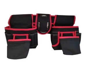 Black Red Tool <b>Belt</b> With Multiple Pockets For Construction <b>Work</b> Custom Oxford material tool <b>belts</b> Canvas <b>work</b> <b>belt</b> for sale 2026 - Product Image 2